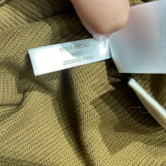 Madewell Texture and Thread Balloon Sleeve Ponte Dress in Olive Green NWOT - Picture 12 of 12